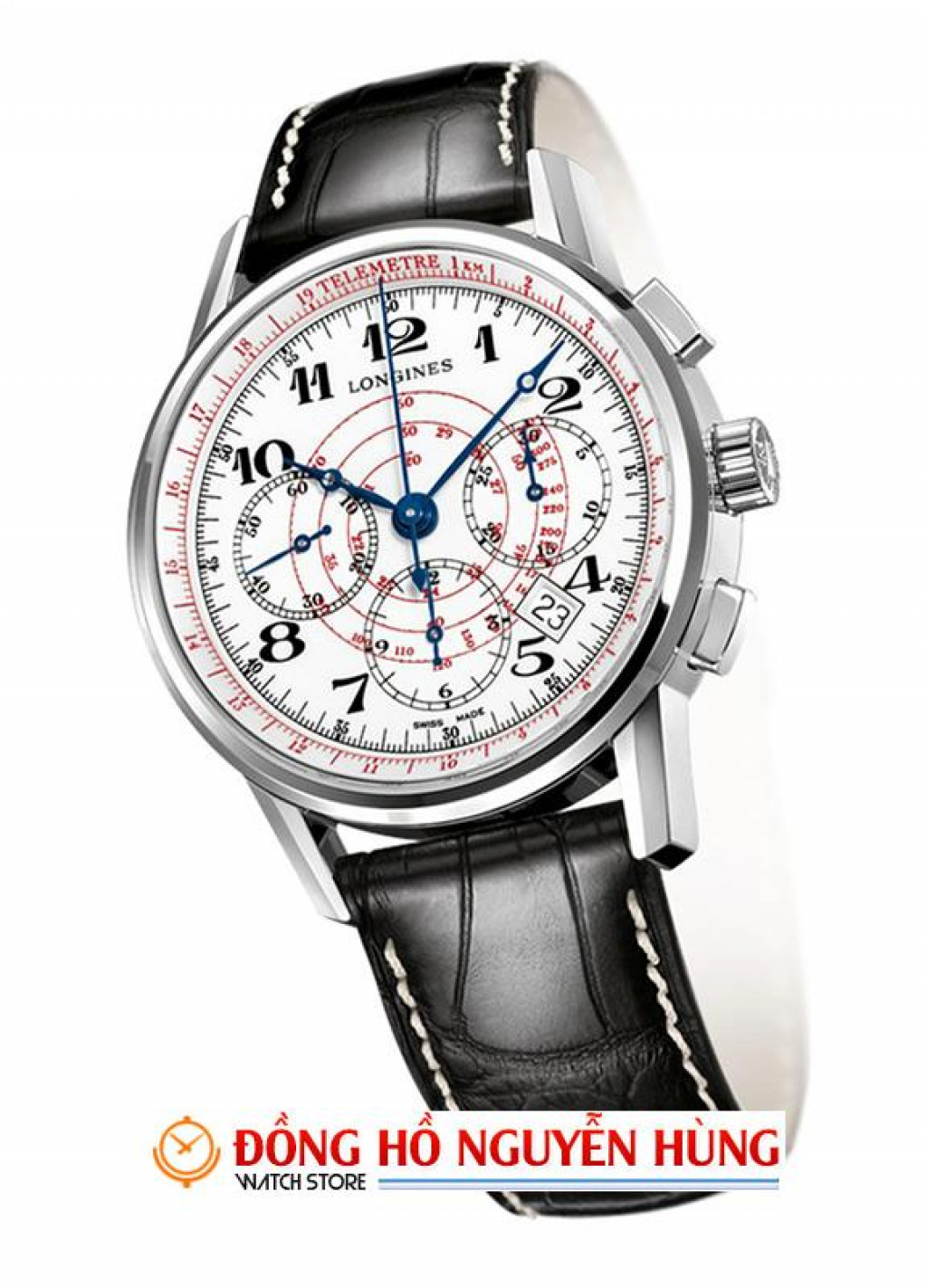 LONGINES HERITAGE TELEMETER CHRONOGRAPH L2.780.4.18.2 ng h