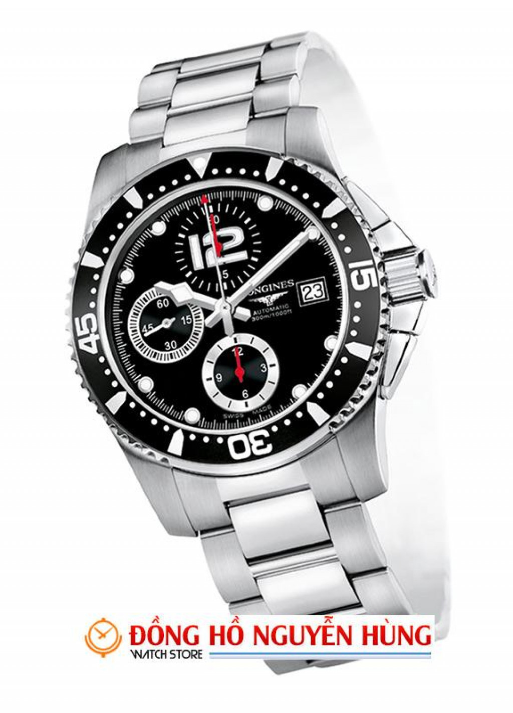 LONGINES HYDROCONQUEST AUTOMATIC CHRONOGRAPH L3.644.4.56.6 ng